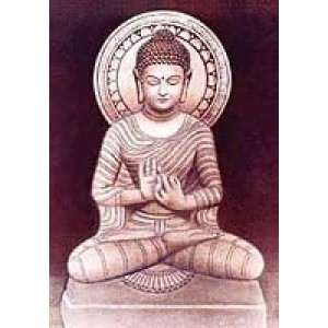 Elevate Your Space with Buddha's Serenity: Wood-Laminated Buddha Photo