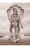Divine NARAYANA Photo with Elegant Wood Lamination – Blessings for Your Home
