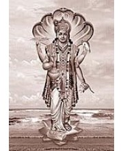Divine NARAYANA Photo with Elegant Wood Lamination – Blessings for Your Home