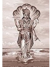 Divine NARAYANA Photo with Elegant Wood Lamination – Blessings for Your Home