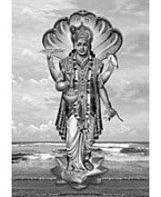Divine NARAYANA Photo with Elegant Wood Lamination – Blessings for Your Home