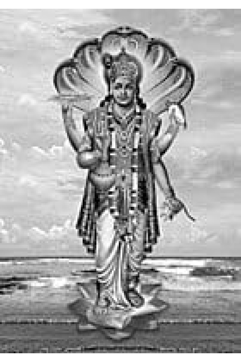 Divine NARAYANA Photo with Elegant Wood Lamination – Blessings for Your Home