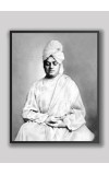 HI Tech Sales Swami Vivekananda wood laminated photo, Swami Vivekananda in Meditation Posture