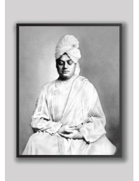 HI Tech Sales Swami Vivekananda wood laminated photo, Swami Vivekananda in Meditation Posture