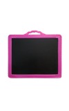 Plastic Fancy Black Board Slate for School Kids and Children Educational Purpose, Writing and Drawing (Pink)