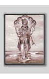 Divine NARAYANA Photo with Elegant Wood Lamination – Blessings for Your Home