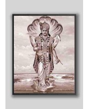 Divine NARAYANA Photo with Elegant Wood Lamination – Blessings for Your Home