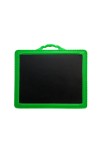 Plastic Fancy Black Board Slate for School Kids and Children Educational Purpose, Writing and Drawing (8.5 x 10.5 inch, Green)