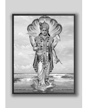 Divine NARAYANA Photo with Elegant Wood Lamination – Blessings for Your Home