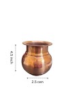 ure Copper Kalash Lota Traditional Indian Pooja Pot Vessel for Rituals and Décor This Small tambe ka lota is Perfect for Storing Water in Your Pooja mandir and is a Vital Part of Pooja Items.