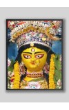 Divine MA DURGA Photo with Elegant Wood Lamination – Blessings for Your Home