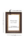 HiTechMart Maa Tara Charan Paduka Photo Frame – Decorative Spiritual Wall & Tabletop Frame for Home, Temple, and Office – Religious Gift & Puja Decor