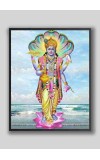 Divine NARAYANA Photo with Elegant Wood Lamination – Blessings for Your Home