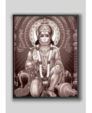 Sri Hanuman Wood-Laminated Photo: Strength and Devotion for Your Home