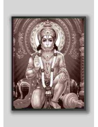 Sri Hanuman Wood-Laminated Photo: Strength and Devotion for Your Home