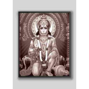 Sri Hanuman Wood-Laminated Photo: Strength and Devotion for Your Home