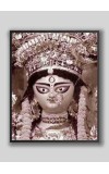 Divine MA DURGA Photo with Elegant Wood Lamination – Blessings for Your Home