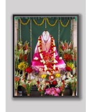 HI Tech Sales Mother Sri Sarada Devi - Jayrambati Shrine wood laminater Photo for wall hanging/gift/temple/puja room/home decor