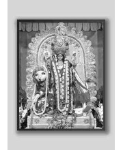 HI Tech Sales MA JAGADHATRI Photo Frame wood laminated Photo Frame Idol for Pooja, wall hanging/gift/temple/puja room/home decor