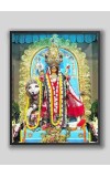 HI Tech Sales MA JAGADHATRI Photo Frame wood laminated Photo Frame Idol for Pooja, wall hanging/gift/temple/puja room/home decor