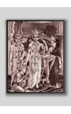 Ram Sita with Laxman Hanuman ji Wood laminated Photo Frame for Wall Hanging/Gift/Temple/puja Room/Home Decor
