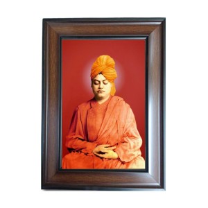 Hi Tech Sales Swami Vivekananda Polystyrene Photo Frame for Wall Decor Home, Office, and Temple - Printed Photo Hi Tech Sales Swami Vivekananda Polystyrene Photo Frame for Wall Decor Home, Office, and Temple - Printed Photo