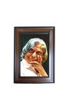 Hi Tech Sales A. P. J. Abdul Kalam Polystyrene Photo Frame for Wall Decor Home, Office, and Temple - Printed Photo, Pack of 1