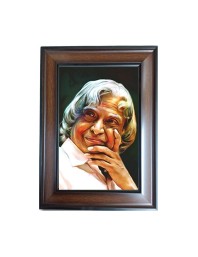 Hi Tech Sales A. P. J. Abdul Kalam Polystyrene Photo Frame for Wall Decor Home, Office, and Temple - Printed Photo, Pack of 1