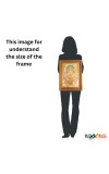 Hi Tech Sales Lord Ganesha Golden Framed Divine Wall Art for Home and Office Décor Spiritual Gift Item (Pack of 1)