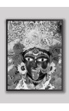Divine BHABATARINI Photo with Elegant Wood Lamination – Blessings for Your Home (16 x 20, Black & White)