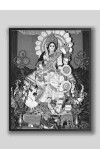 HI Tech Sales Saraswati Maa wood laminater Photo for wall hanging/gift/temple/puja room/home decor