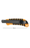 Hitech Sales Auto-Lock Steel Snap Off Cutter Knife Bi-Material Soft Handle Blade Storage Tray Tools for Professionals
