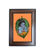 Hi Tech Sales Baal Gopal Polystyrene Photo Frame for Wall Decor Home, Office, and Temple (Wallmount, Printed Photo, Pack of 1)