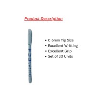Hitech Sales Santo Ball pen set - 30 Blue pens with comfortable grip | Blue ball pens for Writting | Pen for students & Office Stationery | 0.6mm Tip Size Hitech Sales Santo Ball pen set - 30 Blue pens with comfortable grip | Blue ball pens for Writting | Pen for students & Office Stationery | 0.6mm Tip Size