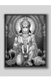 Sri Hanuman Wood-Laminated Photo: Strength and Devotion for Your Home