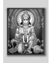 Sri Hanuman Wood-Laminated Photo: Strength and Devotion for Your Home