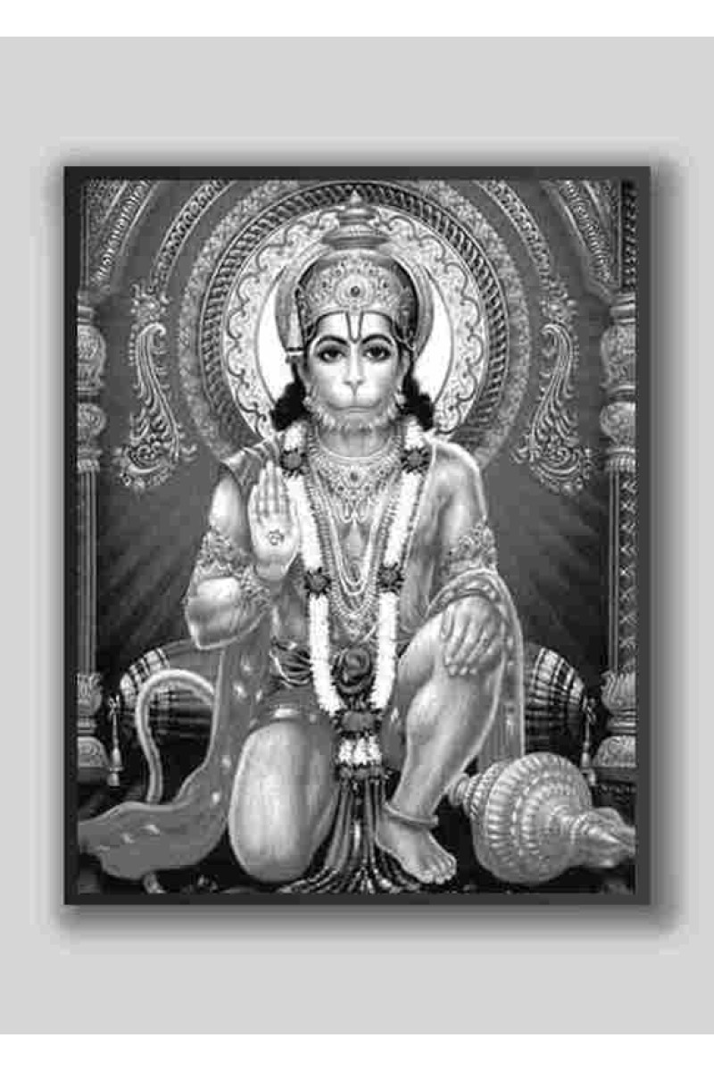 Sri Hanuman Wood-Laminated Photo: Strength and Devotion for Your Home