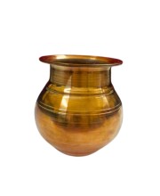 Pure Copper Lota Kalash for Pooja and Daily Use | Handmade Tamba Lota Pot for Temple, Water Storage & Home Décor | Traditional Copper Kalash Vessel for Hindu Rituals