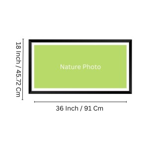 Nature Landscape Floating Frame Scenery Digital Print - (I5689) - 18x36 inch Modern Nature Wall Art for Living Room, Bedroom, Office, Hotels, Drawing Room