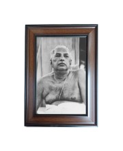 Hi Tech Sales Sri Sri Anukul Chandra Polystyrene Photo Frame for Wall Decor Home, Office, and Temple - Printed Photo