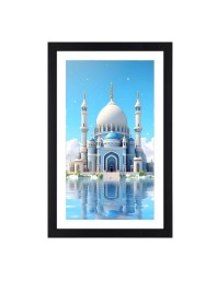 Islamic Masjid colored Photo | Mosque Wall Art | Ideal for Home or OfficeDecoration