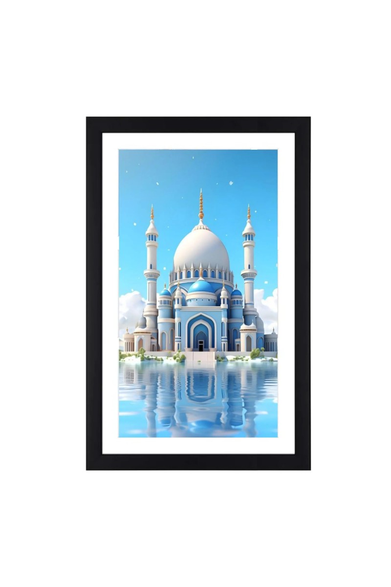 Islamic Masjid colored Photo | Mosque Wall Art | Ideal for Home or OfficeDecoration