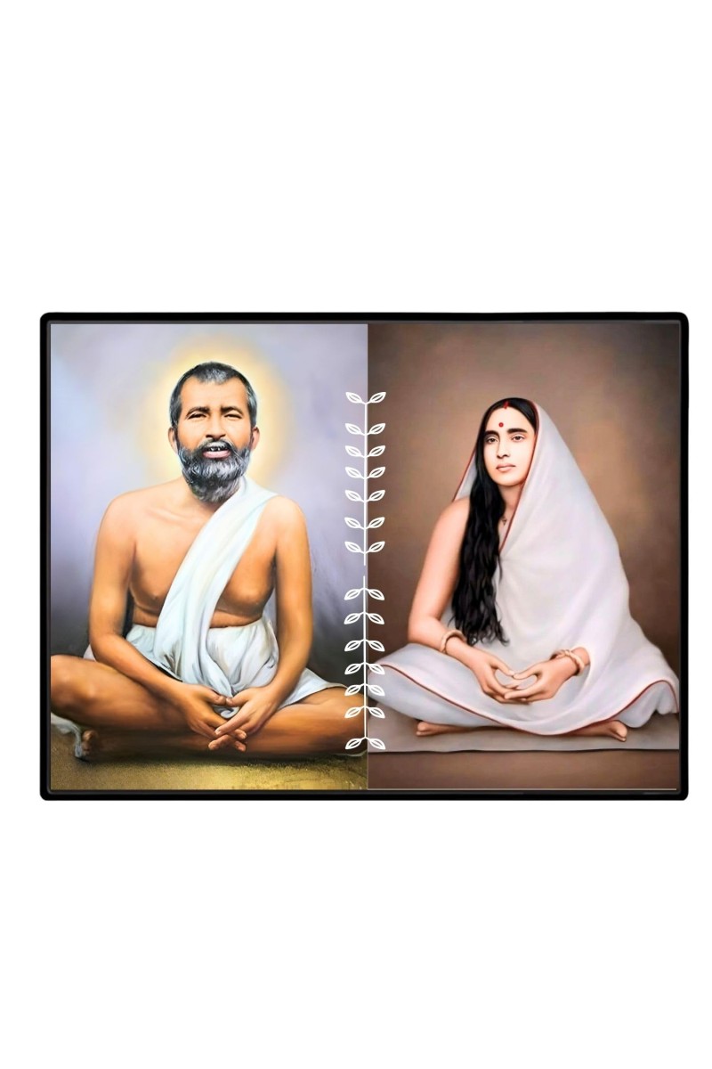 Maa Sarada Devi Laminated Photo - 7x9 Inches, Divine Blessings For Home & Office And Temple Decoration (F16166)