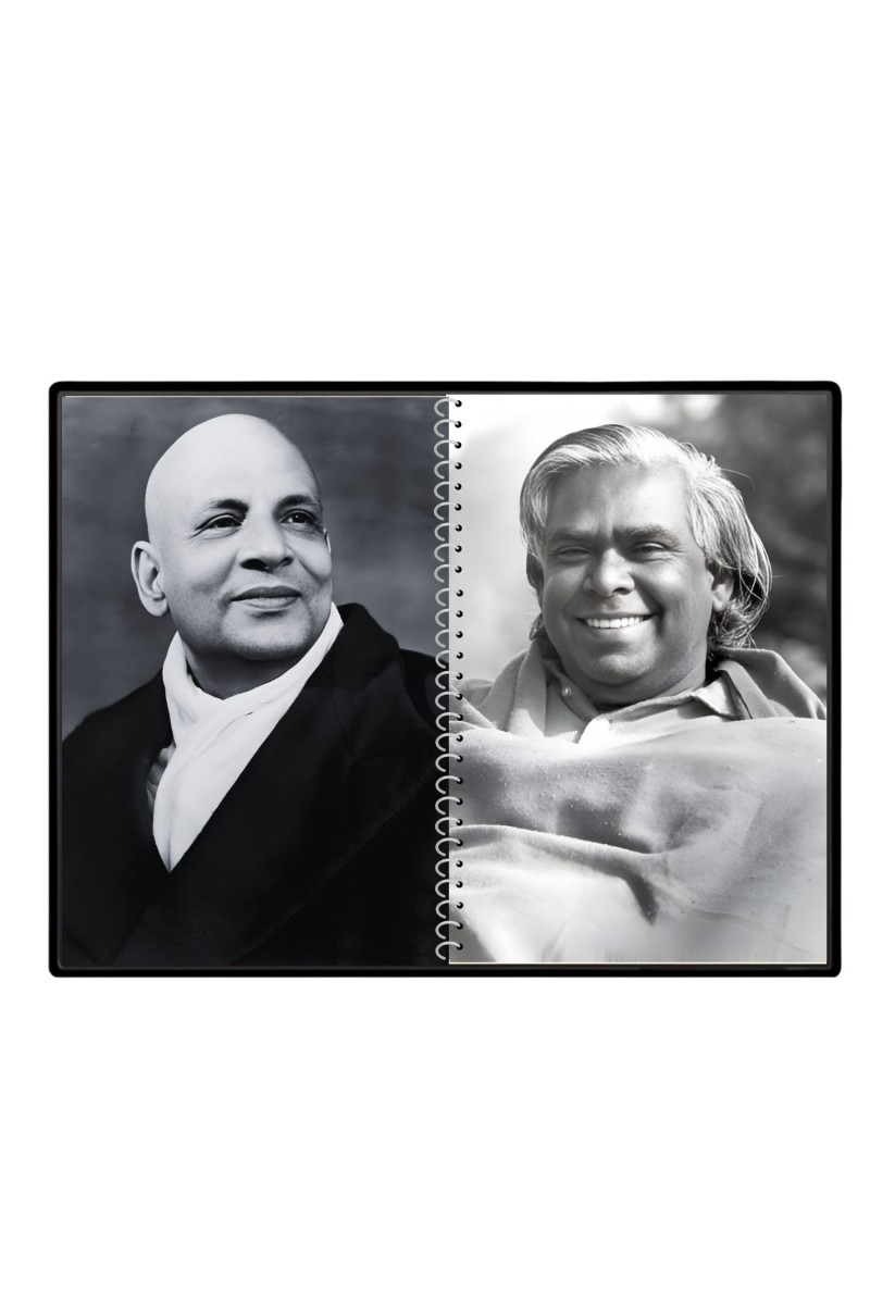 Swami Sivananda & Swami Vishnu-devananda Laminated Photo - 5x7 Inches, Divine Blessings For Home & Office And Temple Decoration (F16311)