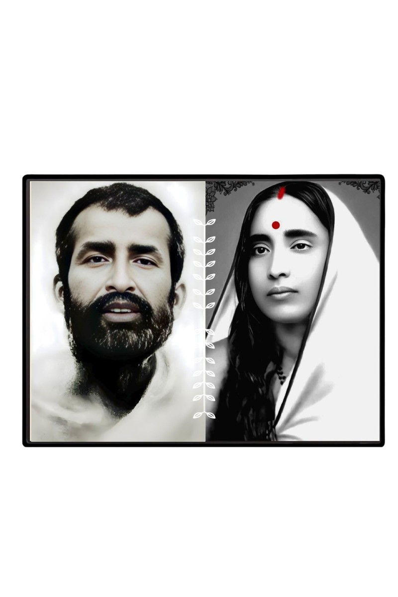 Maa SaradaSarada Devi Laminated Photo - 7x9 Inches, Divine Blessings For Home & Office And Temple Decoration (F16162)