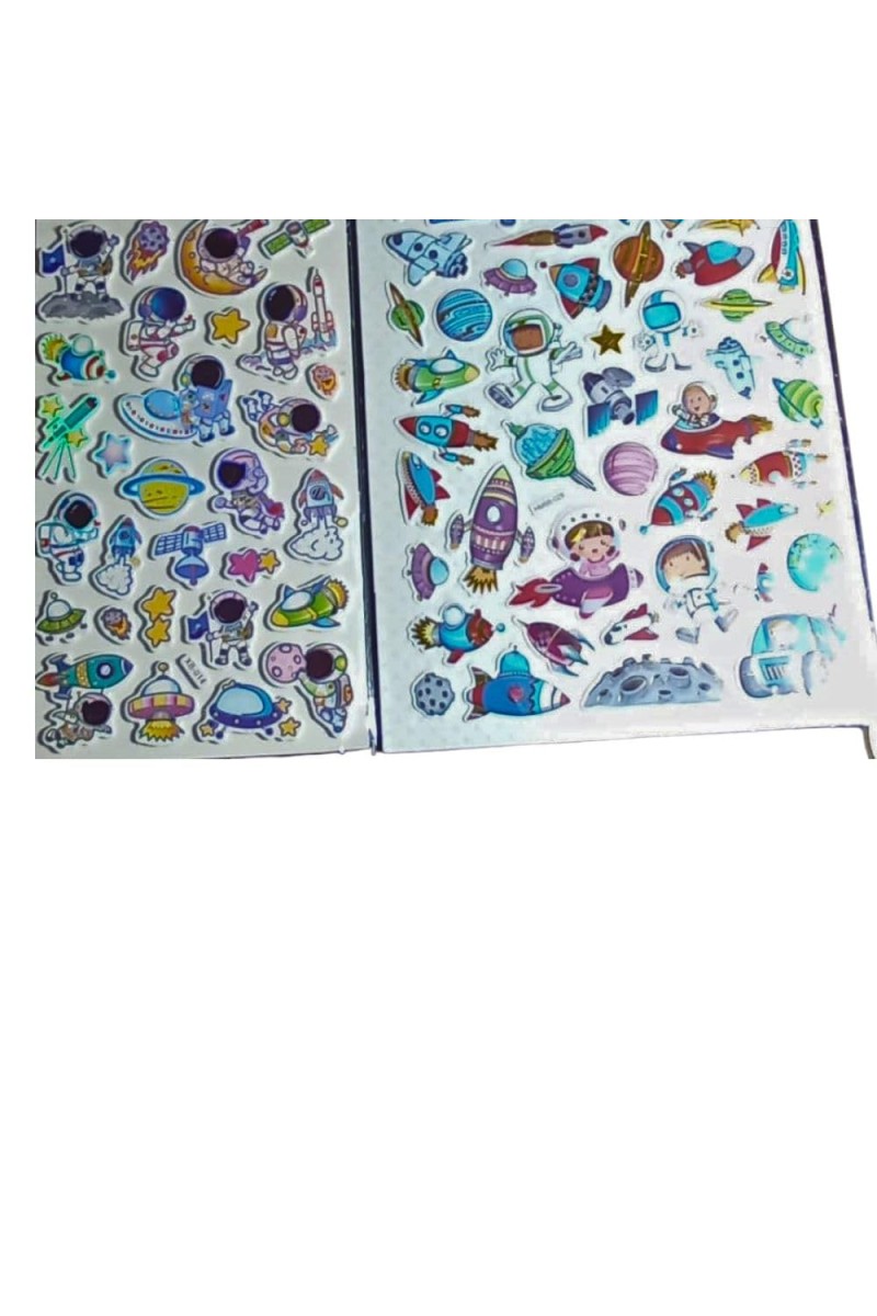 Colorful Sticker Combo Pack – Butterflies, Fruits, Water Animals, Dinosaurs, Astronauts, Hearts & Barbies – 100+ Waterproof Vinyl Stickers for Kids, Scrapbooking, Laptops, Crafts (Astronautes)