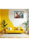 Jesus Christ - Our Lady Of Sorrows Laminated Photo - 11x13 Inches, Divine Blessings For Home & Office And Temple Decoration (F16349)