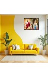 Jesus Christ - Our Lady Of Rosary Laminated Photo - 13x15 Inches, Divine Blessings For Home & Office And Temple Decoration (F16283)