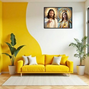 Jesus Christ-Immaculate Conception Laminated Photo - 7x9 Inches, Divine Blessings For Home & Office And Temple Decoration (F16275) Jesus Christ-Immaculate Conception Laminated Photo - 7x9 Inches, Divine Blessings For Home & Office And Temple Decoration (F16275)