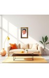Sri Mata Amritanandamayi Devi Digital Golden Balck Color Photo Frame | Hindu Religious Wall Decor | 14x20 Inches - Inspirational Wall Art For Office, Home Decor - Ideal Spiritual Gift (F16634)